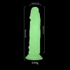 MDB Şeffaf Fosforlu Silikon Dildo 13 cm