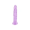 MDB Şeffaf Mor Silikon Gerçekçi Dildo 14cm