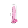MDB Şeffaf Pembe Realistik Dildo 23 cm