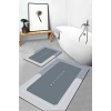 MDB Sihirli Su Emici Banyo Paspası Kaymaz Tabanlı Kare 3,5 Mm 40x60
