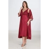 MDB MdbShop 2li Bordo Sabahlık Takımı Bigsize 6229