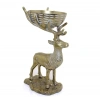 Metal Geyikli Kase 32 Cm Dekoratif Hediyelik
