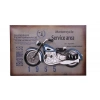 Motorsiklet Tablo Pano Vintage Dekoratif Ev Ofis Hediyelik