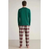 MDB Nautıca M630 Erkek Uzun Kollu Ekoseli Pijama Takımı