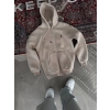 MDB Oversize Tam Fermuarlı Uzun Kol Hırka  Bej