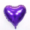 Parti Aksesuar Kalp Balon Folyo Mor 45 cm 18 inç