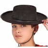 Parti Aksesuar Siyah Renk Keçe Flamenko Şapkası Çocuk Boy