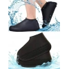 Silikon Ayakkabı Kılıfı Kaymaz Su Kir Geçirmez   M Beden Siyah