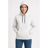 MDB Üç İplik Kapüşonlu Kanguru Çepli weathirt Hoodie  Beyaz