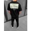 MDB Unisex Baskılı Oversize Thirt  iyah
