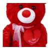 Yumoş Ayı 47 cm Kırmızı Kalpli Pelüş Ayı Sevgiliye Hediye