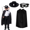 MDB Zorro Pelerin Şapkası ve Maske Seti Çocuk Boy