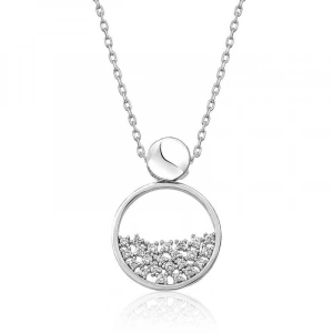 ​925 Ayar Gümüş Çiğ Damlası Kadın Gümüş Kolye