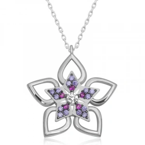 ​Gümüş Çiçek Kadın Kolye