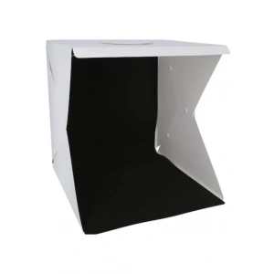 20 x 20 CM Profesyonel Stüdyo Led Işıklı Çift Sıra Ürün Fotoğraf Çekim Çadırı