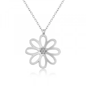 925 Ayar Gümüş Çiçek Bayan Gümüş Kolye