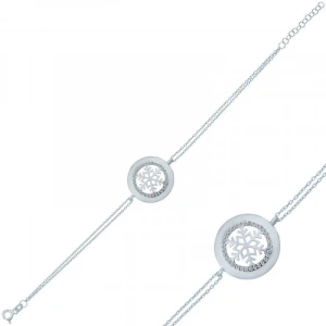 925 Ayar Gümüş Kar Tanesi Bileklik