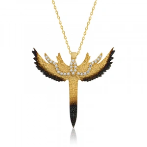 925 Ayar Gümüş Kılıç Kadın Gümüş Kolye