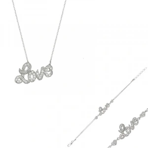 925 Ayar Gümüş Love Set