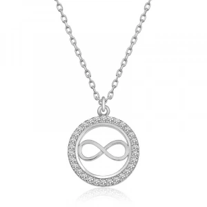 925 Ayar Gümüş Minik Sonsuzluk Kadın Gümüş Kolye
