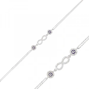 925 Ayar Gümüş Sonsuzluk Bileklik