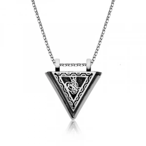 925 Ayar Gümüş Tuğralı Muskalık  Gümüş Kolye