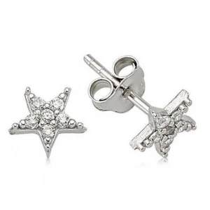 925 Ayar Gümüş Yıldız Çivili Küpe