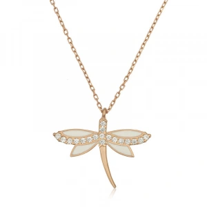 925 Ayar Gümüş Yusufçuk Kadın Gümüş Kolye