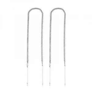 925 Ayar Gümüş Zincirli Küpe