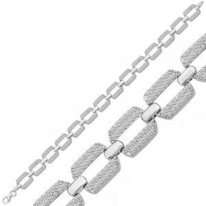 925 Ayar Gümüş Zirkon Taşlı Kadın Bileklik