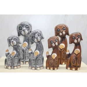 MDB Ahşap 3lü Köpek Seti