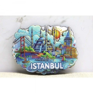 Ahşap İstanbul Temalı Magnet
