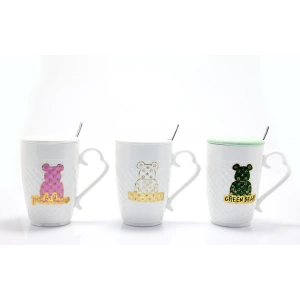 MDB Ayıcık Tasarımlı Porselen Kupa Bardak