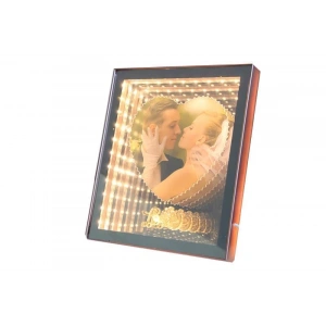 Ayna Led li Çerçeve Led Işıklı Kalpli Fotoğraf Çerçevesi