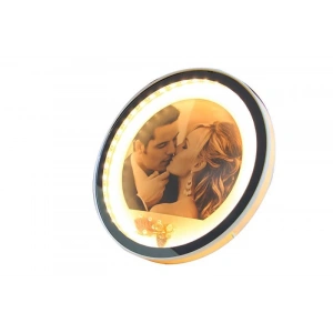 Ayna Led li Çerçeve Led Işıklı Yuvarlak Fotoğraf Çerçevesi