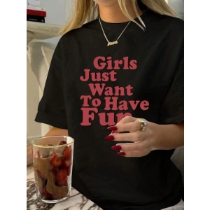 MDB Baskılı Oversize Tshirt  iyah