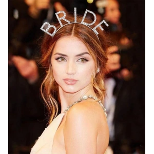 MDB Bekarlığa Veda Kristal Taşlı Gümüş Bride Tacı