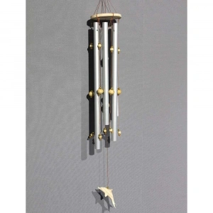 Boncuklu Metal Rüzgar Çanı