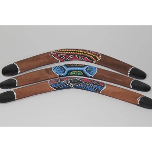 Büyük Ahşap Bumerang Dekoratif El Yapımı Boomerang Frizbi Oyuncak