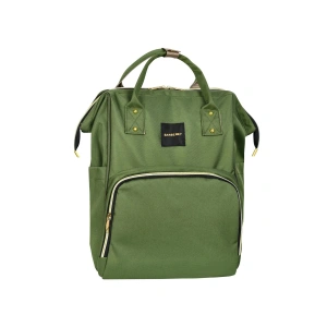 Çok Amaçlı Anne Bebek Bakım Sırt Çantası Klasik Yeşil