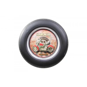 Dekoratif Araba Tekerleği MotorTemalı Led Işıklı Duvar Panosu