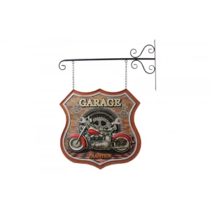Dekoratif Çift Yönlü Motor Temalı Ferforje Askı Hediyelik
