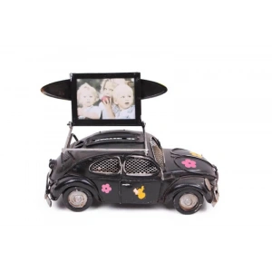 Dekoratif Metal Araba Çerçeveli ve Kumbaralı Vosvos Hediyelik