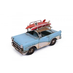 Dekoratif Metal Araba Çerçeveli Vintage Biblo Hediyelik