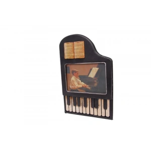 Dekoratif Metal Çerçeve Piyano Temalı