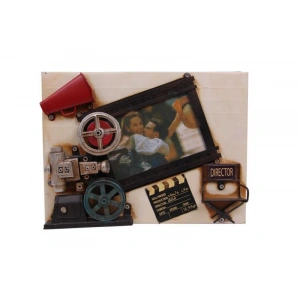 Dekoratif Metal Çerçeve Sinema Temalı Vintage Hediyelik