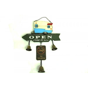 Dekoratif Metal Karavan Kapı Rüzgar Çanı Vintage Hediyelik