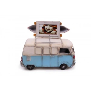 Dekoratif Metal Minibüs Çerçeveli ve Kumbaralı Hediyelik