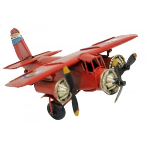 Dekoratif Metal Uçak Vintage Biblo Dekoratif Ev Ofis Hediyelik