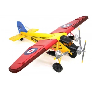 Dekoratif Metal Uçak Vintage Ev Ofis Hediyelik Savaş Uçağı